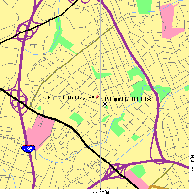 Pimmit Hills map