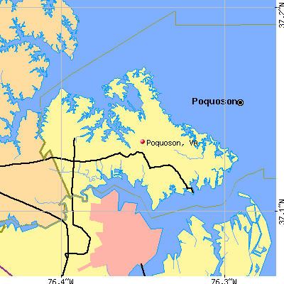 Poquoson map