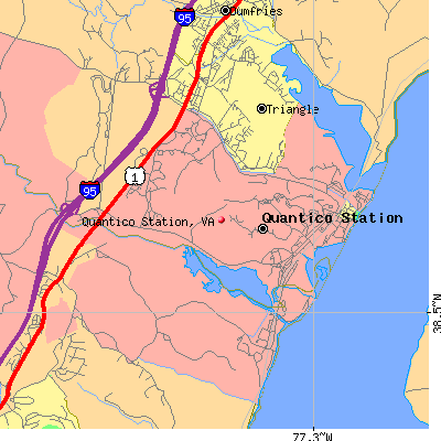 Quantico Station map