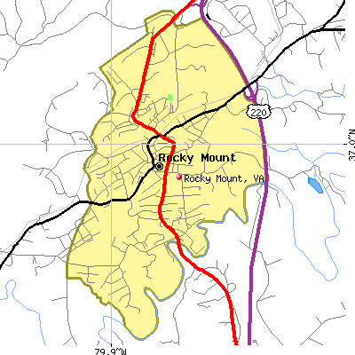 Rocky Mount map