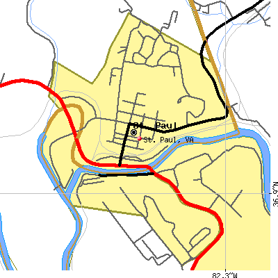 St. Paul map
