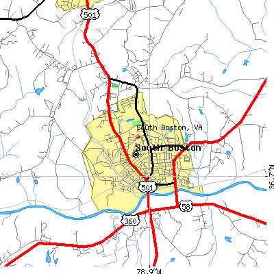 South Boston map