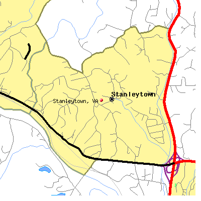Stanleytown map