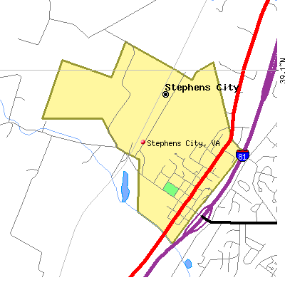 Stephens City map
