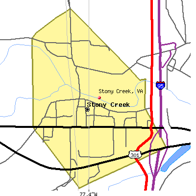 Stony Creek map