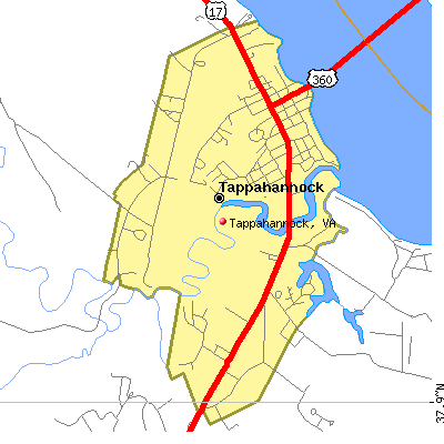 Tappahannock map