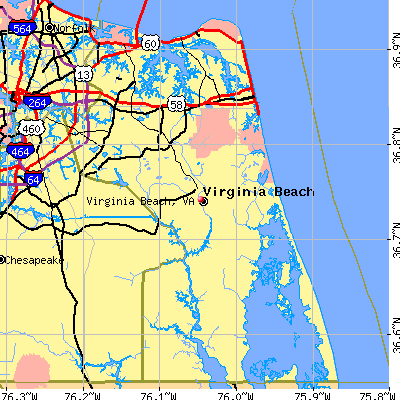 Virginia Beach map
