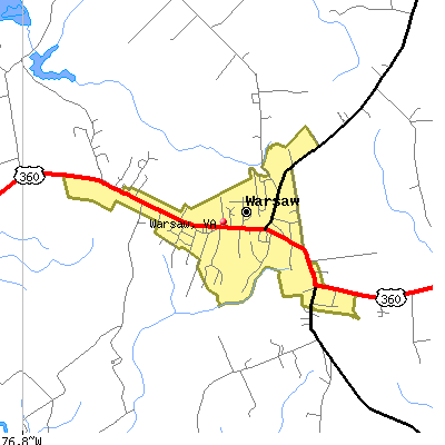 Warsaw map