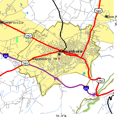 Waynesboro map