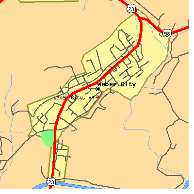 Weber City map