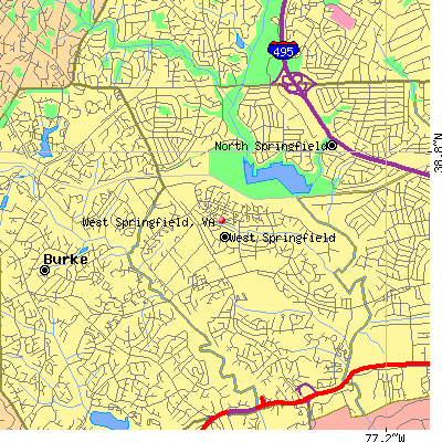 West Springfield map