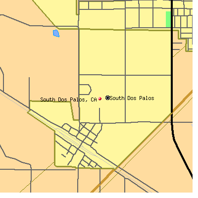 South Dos Palos map