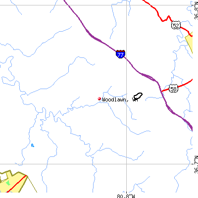 Woodlawn map