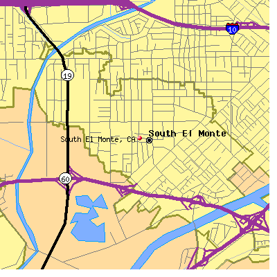 South El Monte map