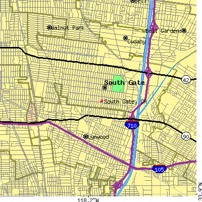 South Gate map