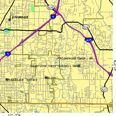 Alderwood Manor map