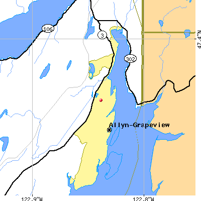 Allyn-Grapeview map