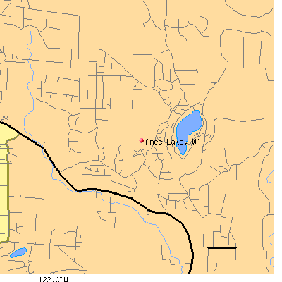 Ames Lake map