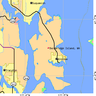Bainbridge Island map