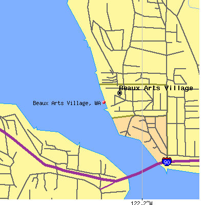 Beaux Arts Village map