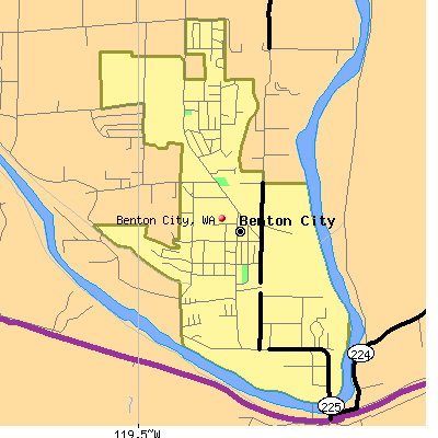 Benton City map