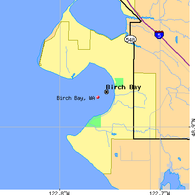 Birch Bay map
