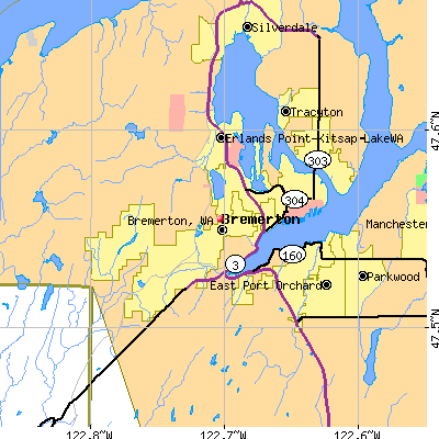 Bremerton map