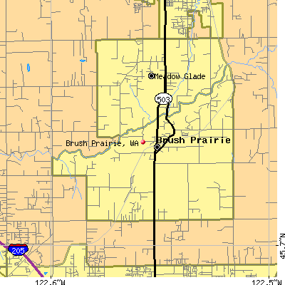 Brush Prairie map