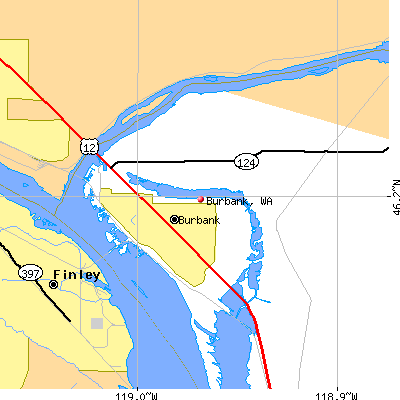 Burbank map