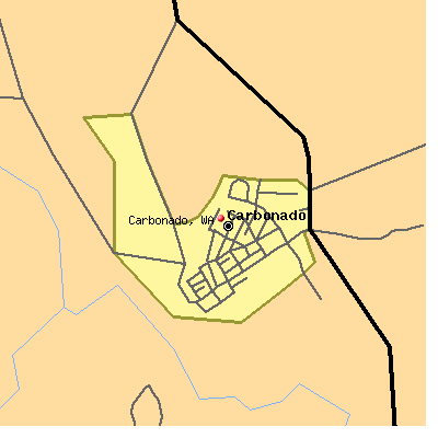 Carbonado map