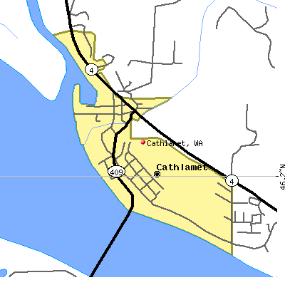 Cathlamet map