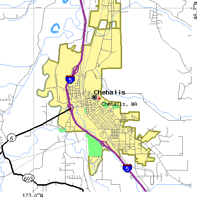 Chehalis map