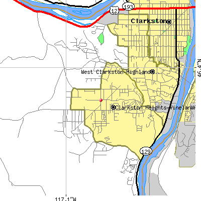 Clarkston Heights-Vineland map