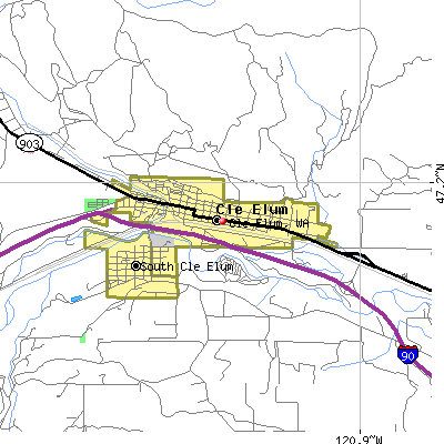 Cle Elum map