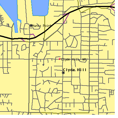 Clyde Hill map
