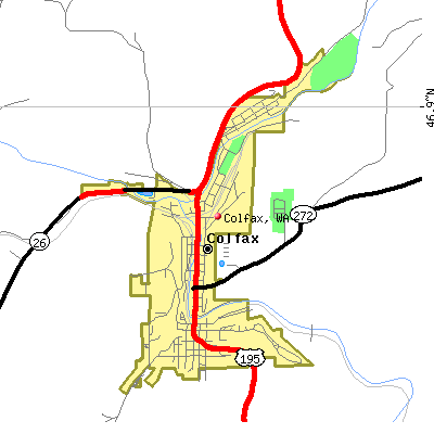 Colfax map