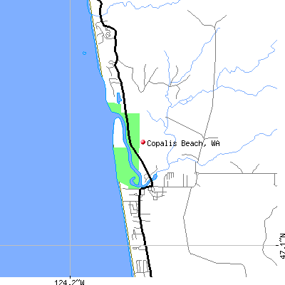 Copalis Beach map