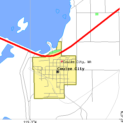 Coulee City map
