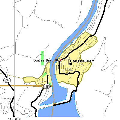 Coulee Dam map