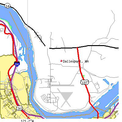 Dallesport map