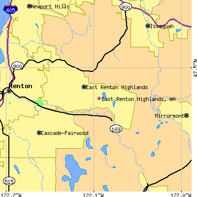 East Renton Highlands map