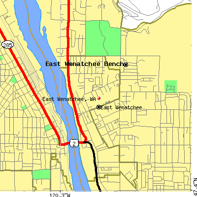 East Wenatchee map