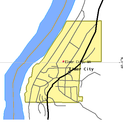 Elmer City map
