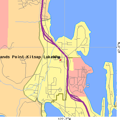 Erlands Point-Kitsap Lake map