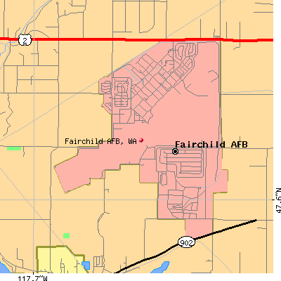 Fairchild AFB map