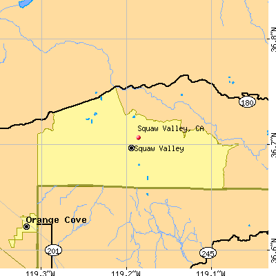 Squaw Valley map