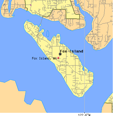 Fox Island map