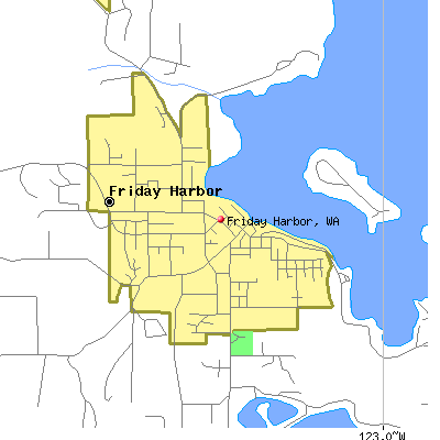 Friday Harbor map