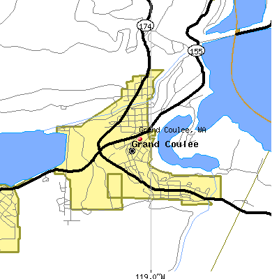 Grand Coulee map