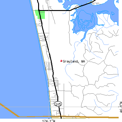 Grayland map